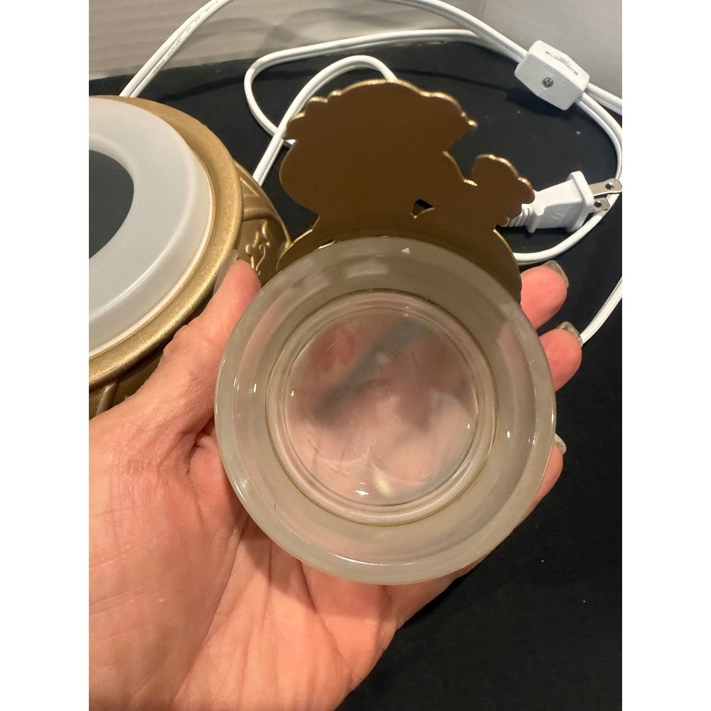 Scentsy Disney Beauty & the Beast Ceramic Electric Wax Warmer Gold Base - Picture 10 of 15